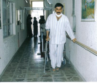 Τετραπάρεση από σφαίρα. Δραστηριότητες βάδισης.